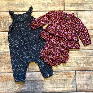 Two baby girl outfits ❄️🔜☀️